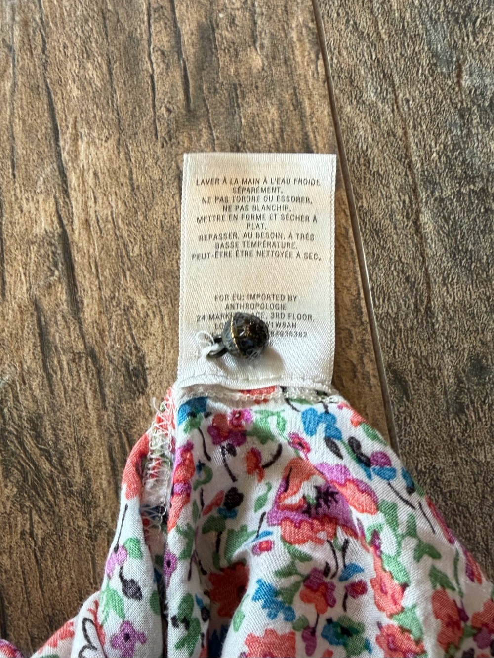 Anthropologie Maeve Hiver Floral
Print Lace Peasant Blouse - Picture 7 of 9